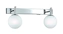 Trio-Leuchten 8801221-06 Halogen-Balken 2x40W G9mit Schalter chrom Glas opal weiß