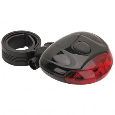 LED Bicycle Bike Taillight 3 Modes Steady On or Flashing w/ Included Batteries