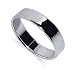 Stunning .925 Sterling Silver 6 MM Band Squared Ring