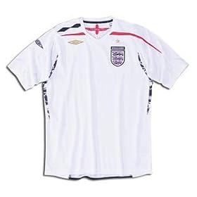 England 07/08 SS Home Soccer Jersey