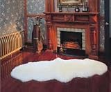 Henan Prosper - LWR001 Double - Prosper Sheepskin Throw Rug - White - Double