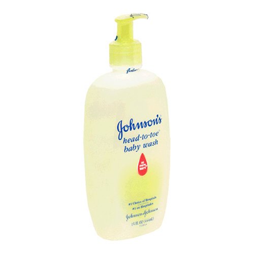Johnson's Head-to-Toe Baby Wash, 15 Ounce Bottle (Pack of 5)