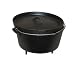 Cajun Cookware Seasoned Cast Iron Camp Pot W/legs 9 Qt.