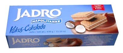 Jadro Coconut-Chocolate Wafers, 430g by parthenonfoods.com