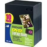 Maxell DVD Library Storage Case - 10 Pack