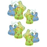 12 Pack of Winnie The Pooh Vinyl Tie Bibs