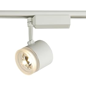 Lightolier Glass Cylinder White Track Head