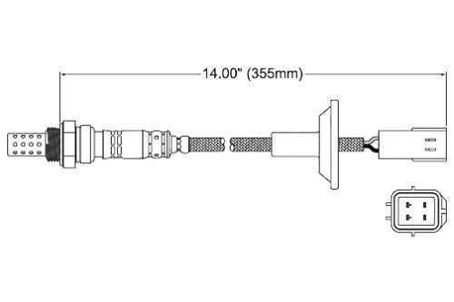 Walker 250-24292 Four Wire Oxygen Sensor