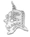 Sterling Silver Alaska Charm