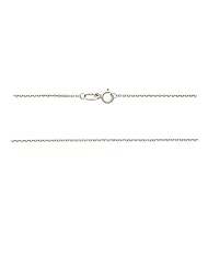 14K White Gold - 20" 0.7 MM. Square Link Necklace Gold Chain