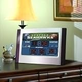 Seattle Seahawks Scoreboard Desk Clock