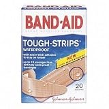 Tough Strip Bandages, Adhesive, Waterproof, 20/BX, Assorted, Sold as 1 box