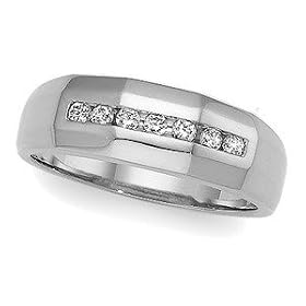 PRE-HOLIDAY SALE!!! 10% OFF Platinum Diamond Wedding Band Duo - Lady's Ring - 0.14 Ct.
