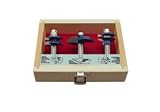 Woodline USA WL-1408-1 3-Piece 1/2-Inch Shank Miniature Raised Panel Set