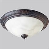 Progress Lighting Travera Copper Verde Two-Light Flush Mount