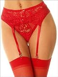 Shimmer Lace Garter Belt Plus
