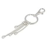 Silver Plated Key Chain for Glass Beads
