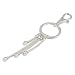 Silver Plated Key Chain for Glass Beads