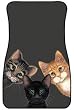 Peeping Toms Tomcats Cat Kittens Felines Sue Hall Car/truck/suv Floormats Set/2