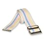Bariatric Gait Belt - Pastel Stripes with Metal Buckle