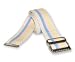 Bariatric Gait Belt - Pastel Stripes with Metal Buckle