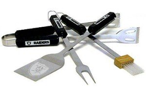 Oakland Raiders Grill BBQ Utensil Set