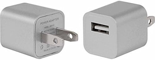 3 Pack Metallic USB Home Charger For Apple iPhone iPod iPad &amp; Android Devices (SILVER)