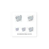 Washington Nationals Official Logo Fingernail Tattoos