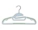 BriaUSA Dry Wet Clothes Hangers Amphibious Light Green with Non-Slip Shoulder Design, Steel Swivel Hooks – Set of 10