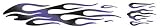 AutoTrim Express 82014 Hot Licks Graphic, Silver/Ebony/Blue