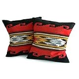 Alpaca wool cushion covers, 'Red Sea' (pair)