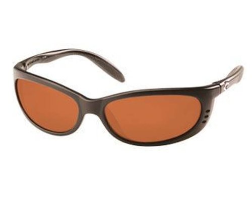 Costa del Mar Fathom Sunglasses Black Frame with Dark Vermillon CR-39 Lens