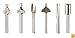 Dremel 692 6-Piece Router Bit Set
