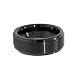 8mm All Black Solid Tungsten Carbide Raised Satin Center Wedding Ring Fashion Band Size 16 8mm All Black Solid Tungsten Carbide Raised Satin Center Wedding Ring Fashion Band Size 16