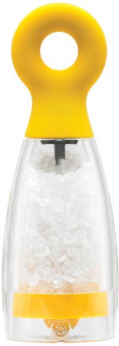 Arta Mezzo 5-1/2-Inch Salt Grinder, Softkote Sun
