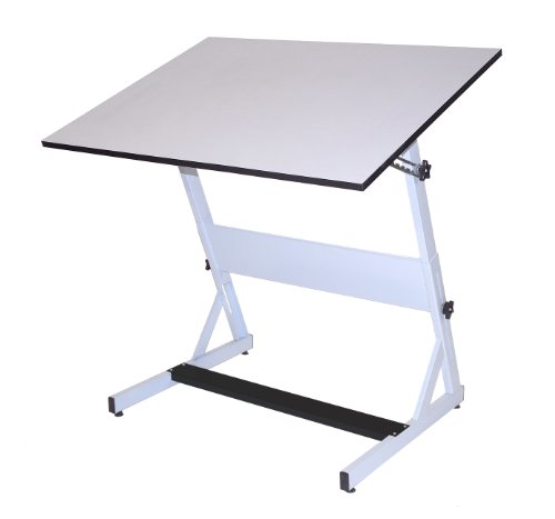 Martin MXZ Drafting-Art Table, White with White Tiltable Top, 30-Inch by 42-Inch Surface Martin MXZ Drafting-Art Table, White with White Tiltable Top, 30-Inch by 42-Inch Surface