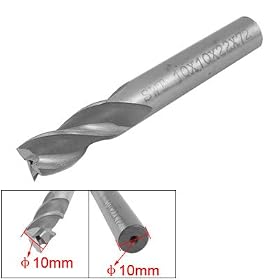 10mm Straight Shank Slotting Milling End Mill Bore Bit: Home Improvement