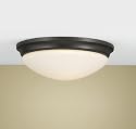 Murray Feiss FM272ORB Barrington 14-Inch Flushmount Oil Rubbed Bronze with Opal Etched Glass