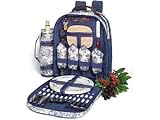 Picnic at Ascot 032P-T Provencal Backpack 4-person