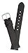 JP Leatherworks Mens Genuine Italian Leather Watchband - Black - 18mm Width - Long Length Watch Band