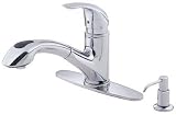 Melrose 9.063 Single Handle Pull-Out Kitchen Faucet Finish: Chrome