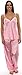 Pajama Heaven Women's Satin Camisole and Pant Set