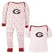 Georgia Bulldogs White Infant Three-Piece Sleep Set (24 Months)
