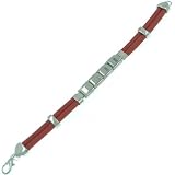 Red Strap Italian Charms Bracelet Link