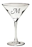 Culver Inc., Monogram M 2 Piece Martini Glass Set