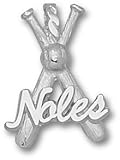Florida State Seminoles Noles Baseball Bats Pendant - Sterling Silver Jewelry