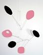 JetSet Atomic PINK Retro Modern Art Mobile - cool hip colors!