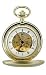 Charles-Hubert, Paris Gold-Plated Satin Finish Mechanical Pocket Watch #3595