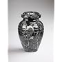 The Bendemeer Cremation Urn, A Black Grain Polished Marble Urn, 11"