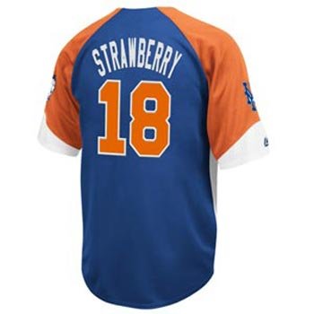 Darryl Strawberry New York Mets Majestic Wheelhouse Jersey - M